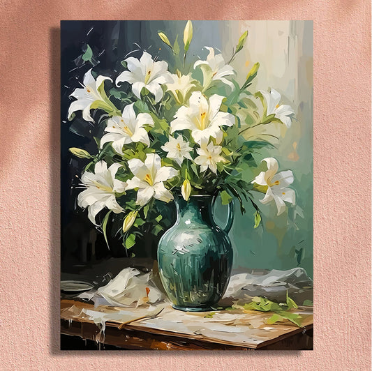 Painting By Numbers Kit - Flowers