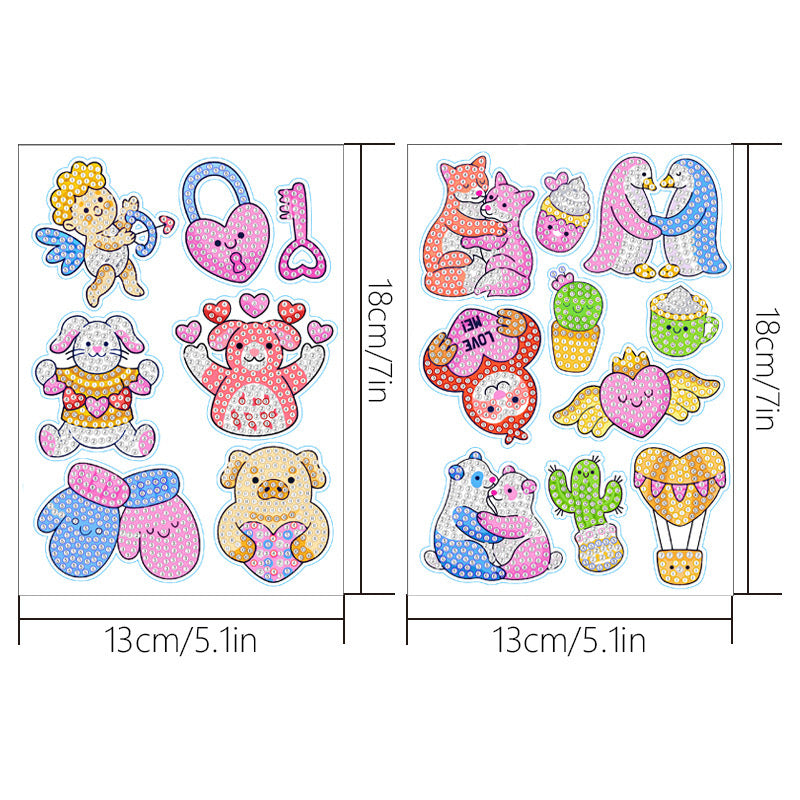 DIY Diamond Painting Craft Stickers - Animal
