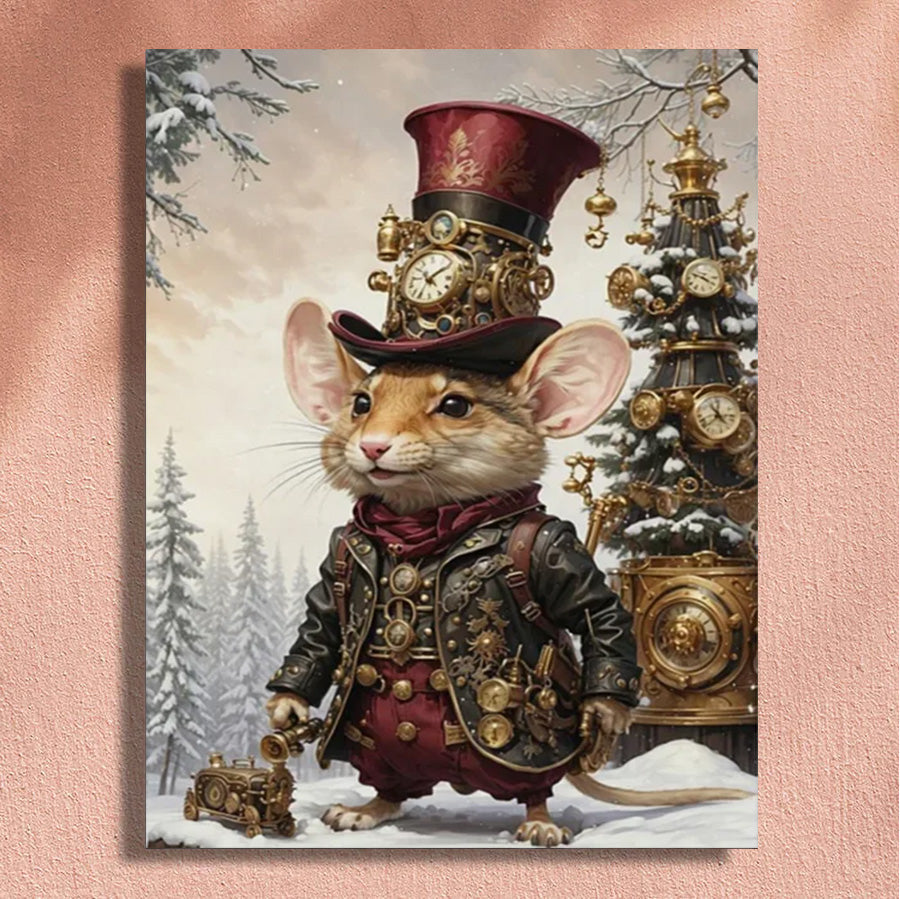 Painting By Numbers Kit - Punk Rat