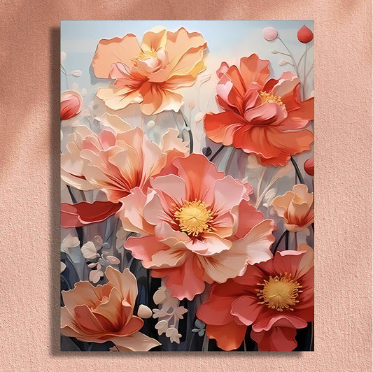 Painting By Numbers Kit - Flowers