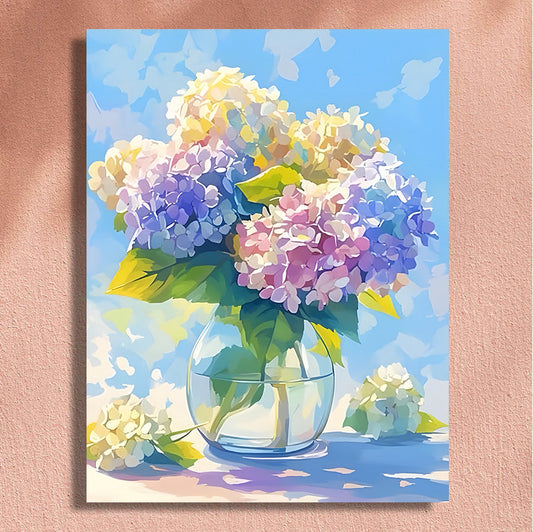Painting By Numbers Kit - Colorful Flowers