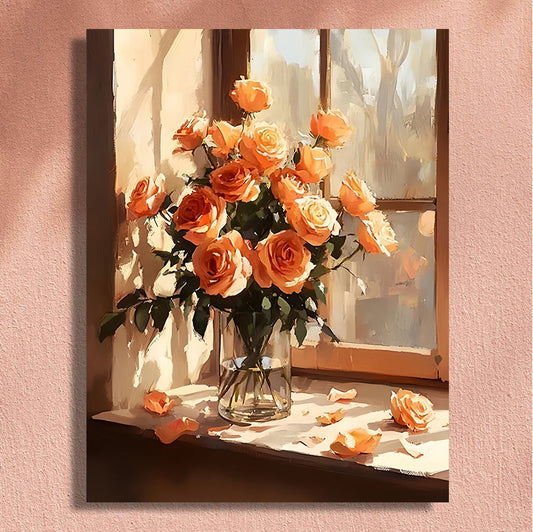 Painting By Numbers Kit - Flowers