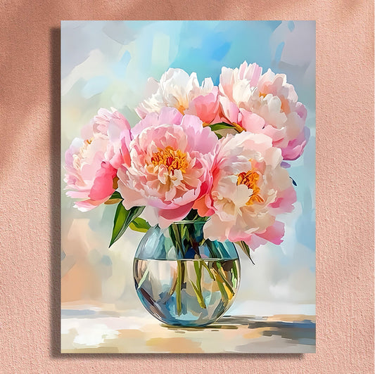 Painting By Numbers Kit - Flowers
