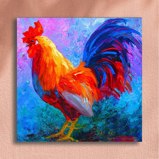 Painting By Numbers Kit - Roosters