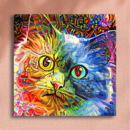 Painting By Numbers Kit - Abstract Cat
