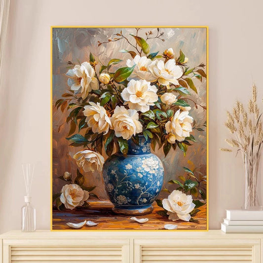 Painting By Numbers Kit - Flowers