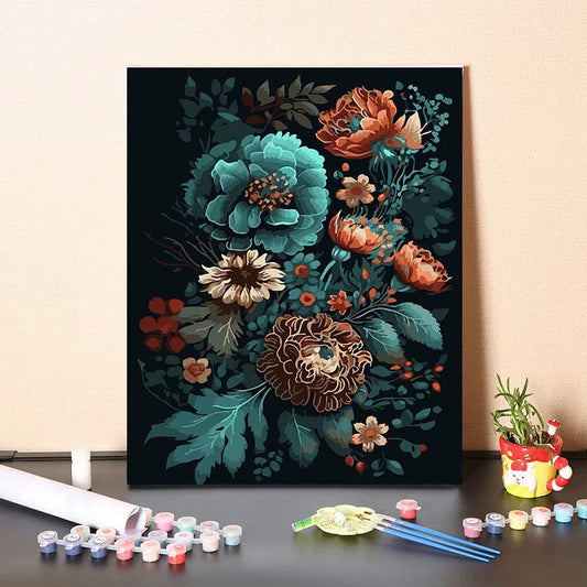 Painting By Numbers Kit - Flowers