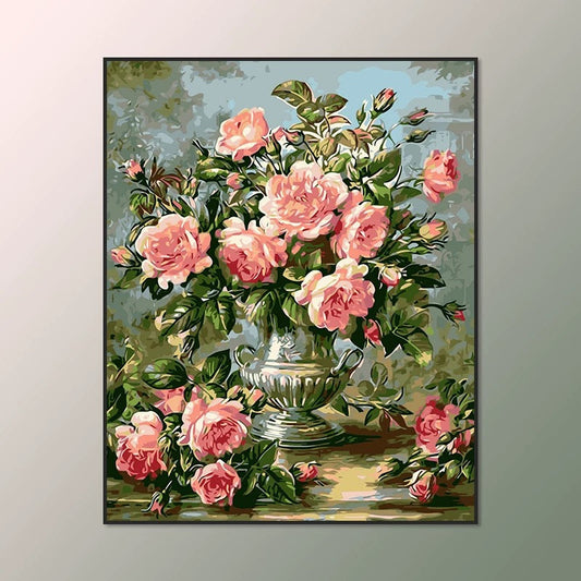 Painting By Numbers Kit - Flowers