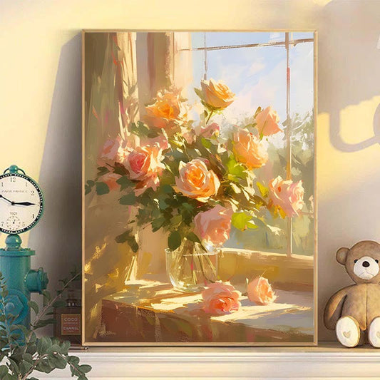 Painting By Numbers Kit - Flowers