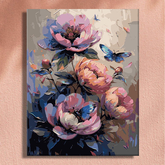 Painting By Numbers Kit - Flowers