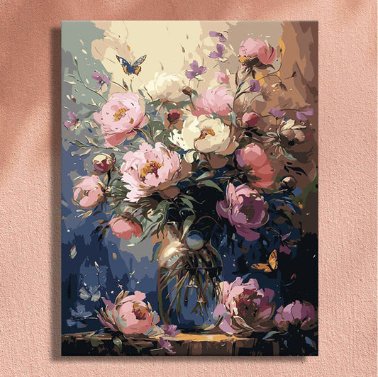 Painting By Numbers Kit - Flowers