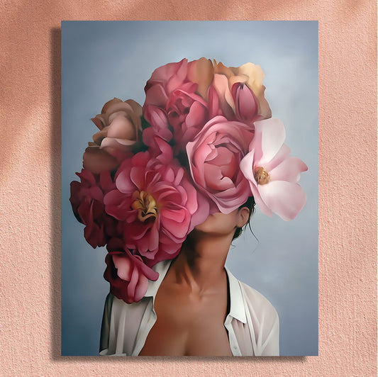 Painting By Numbers Kit - Flower Woman