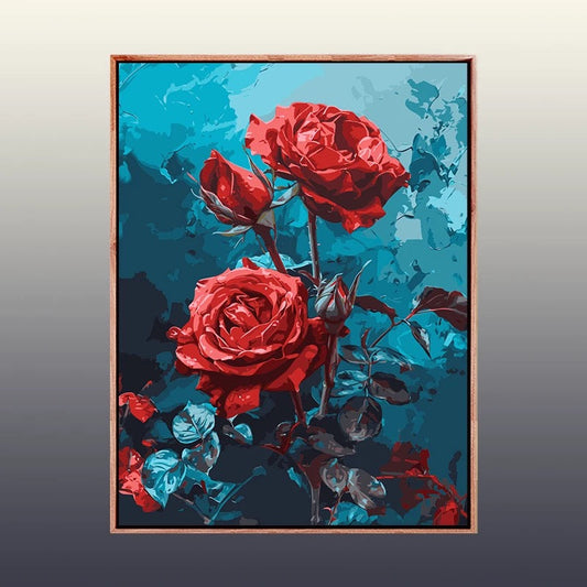 Painting By Numbers Kit - Abstract Rose