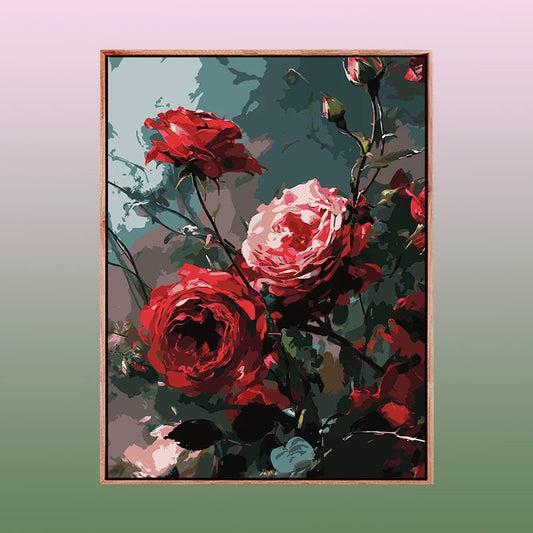 Painting By Numbers Kit - Abstract Rose