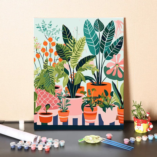 Painting By Numbers Kit - Plants