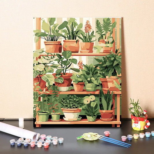 Painting By Numbers Kit - Plants