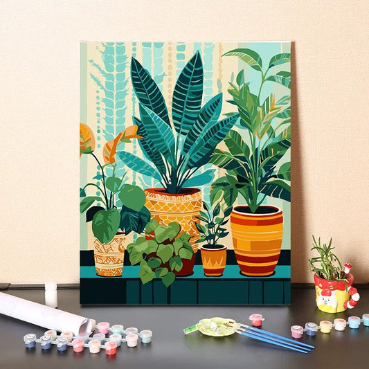Painting By Numbers Kit - Plants