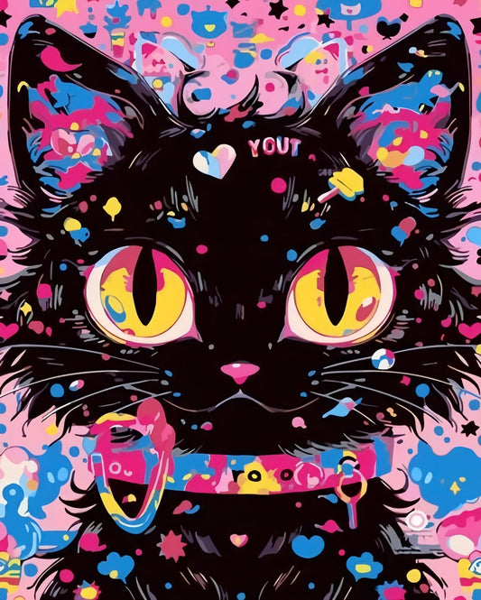 Painting By Numbers Kit - Cartoon Cat