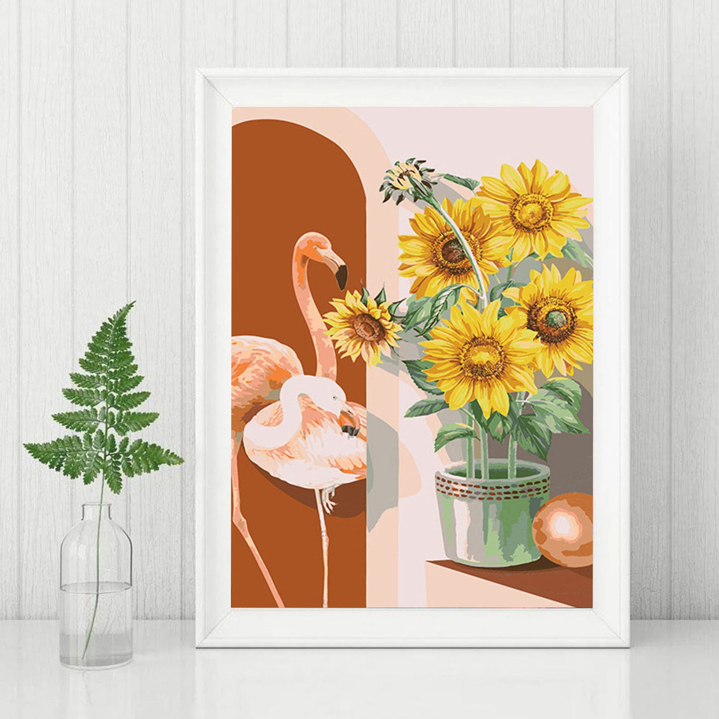 DIY Diamond Painting Kit - Cranes and Sunflowers Painting