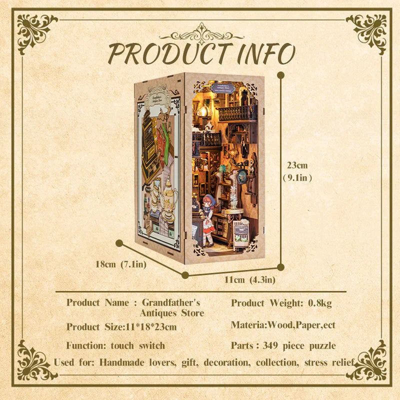 DIY Book Nook Kit - Grandfather's Antique Store