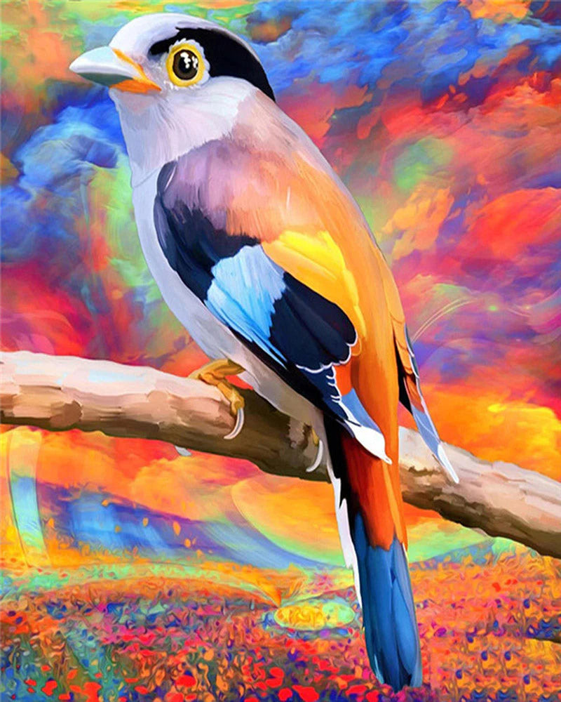 Paint By Numbers Kit - Abstract Art Bird