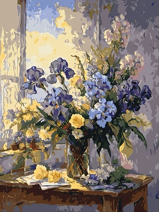 Painting By Numbers Kit - Flowers