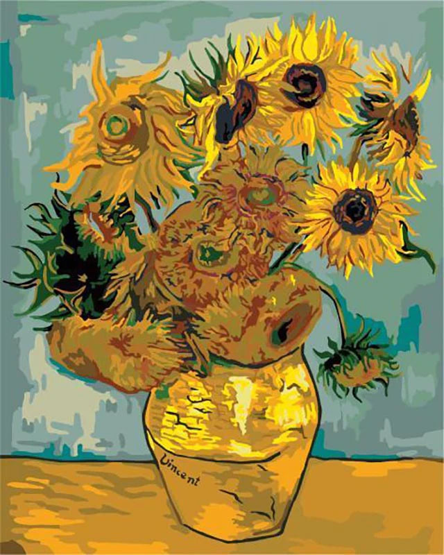 Paint By Numbers Kit - Sunflowers