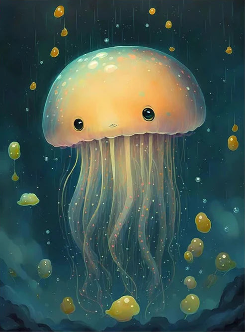 Paint By Numbers Kit - Jellyfish