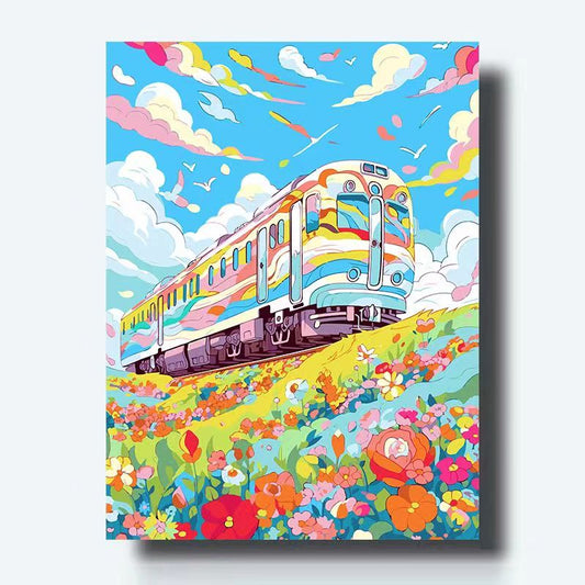 Paint By Numbers Kit - Train
