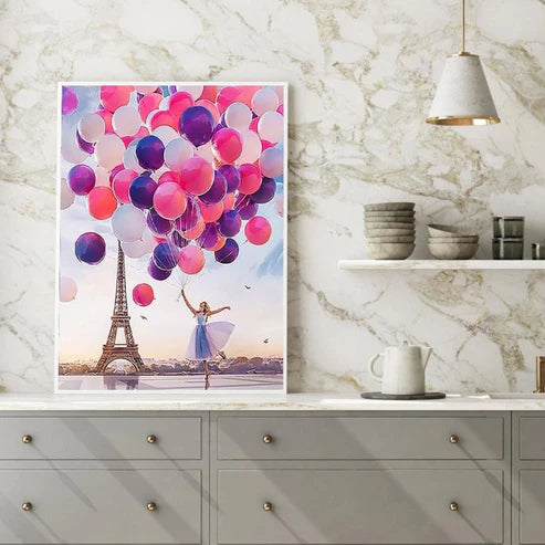 Paint By Numbers Kit - Romantic Balloon