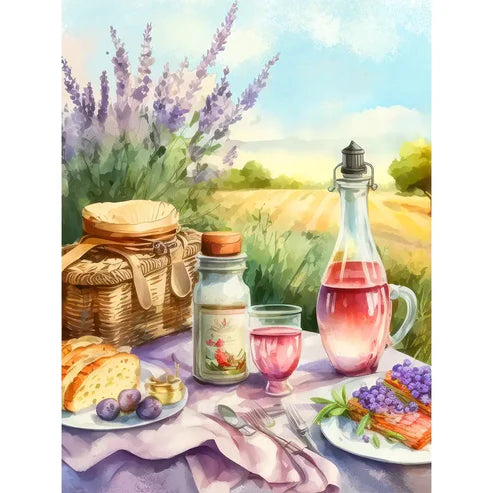 DIY 5D Diamond Painting Kit - Picnic Painting