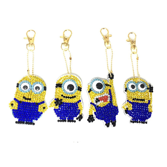 DIY Diamond Painting Craft  Keychain- Minions