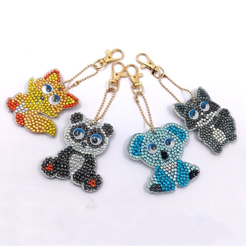 DIY Diamond Painting Craft Keychain - Animal