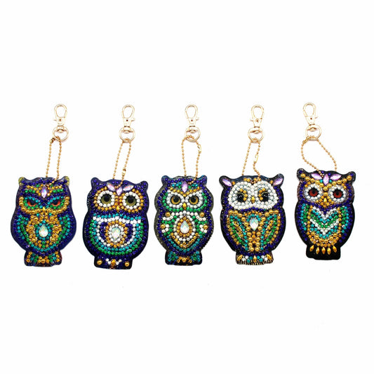 DIY Diamond Painting Craft Keychain - Owl