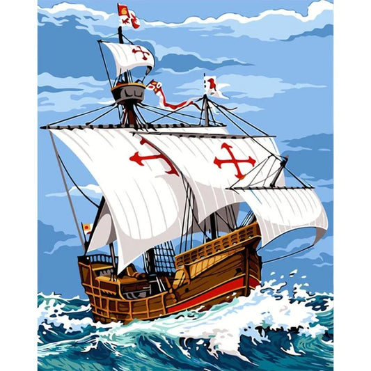 Paint By Numbers Kit - Moving Ship