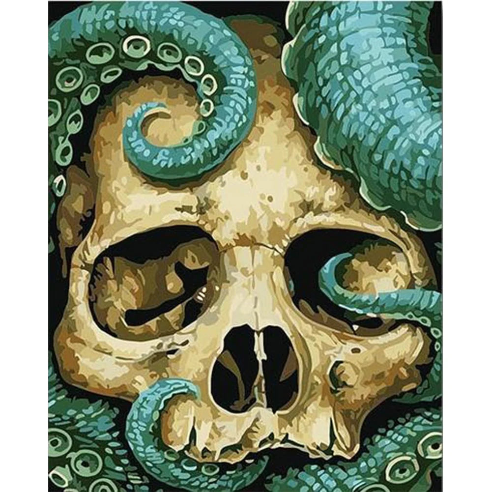 Paint By Numbers Kit - Skull Head 2