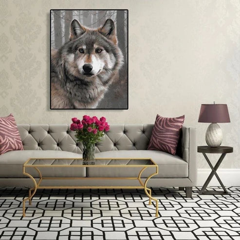 Paint By Numbers Kit - Gray Wolf