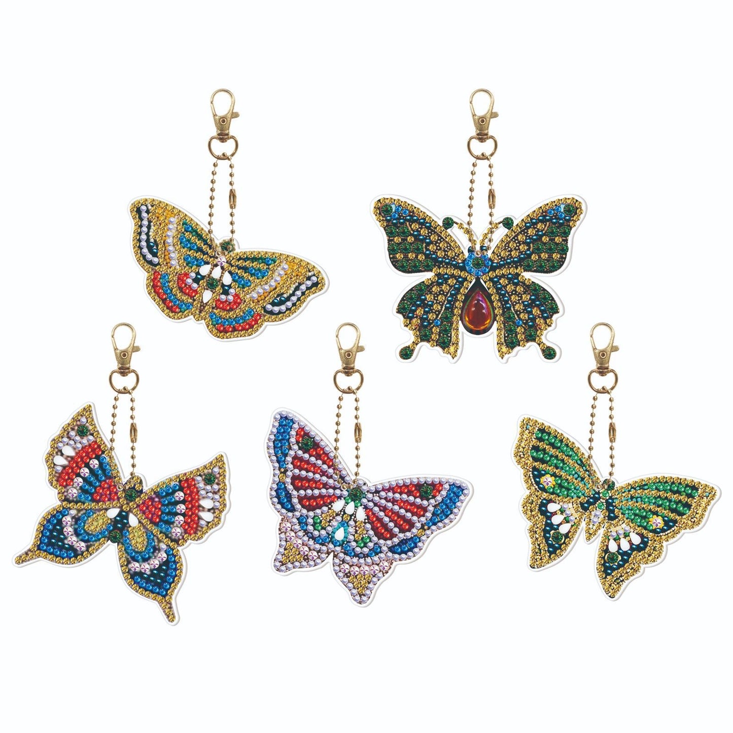 DIY Diamond Painting Craft Keychain - Butterfly