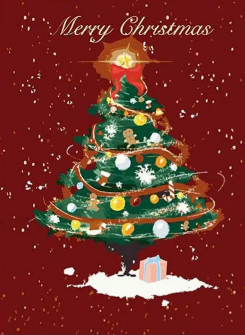 Paint By Numbers Kit - Christmas Tree 10