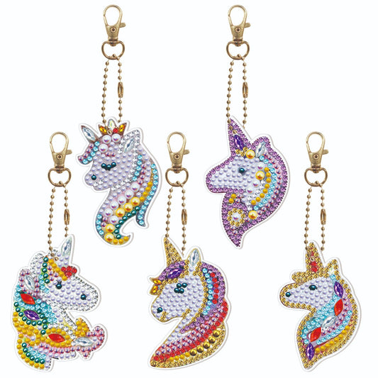 DIY Diamond Painting Craft Keychain - Unicorn 2