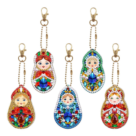 DIY Diamond Painting Craft Keychain - Russian Set