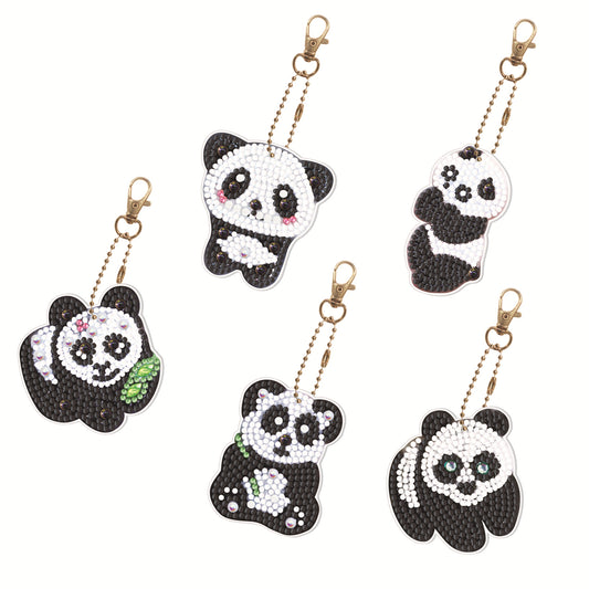 DIY Diamond Painting Craft Keychain - Panda