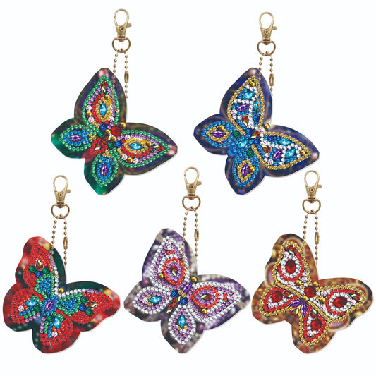 DIY Diamond Painting Craft Keychain - Butterfly 3