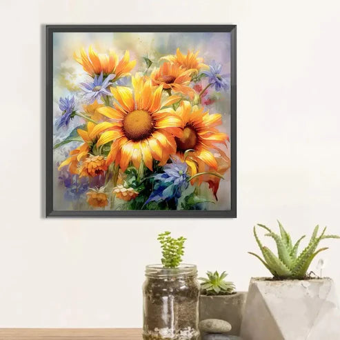 DIY 5D Diamond Painting Kit - Sunflowers