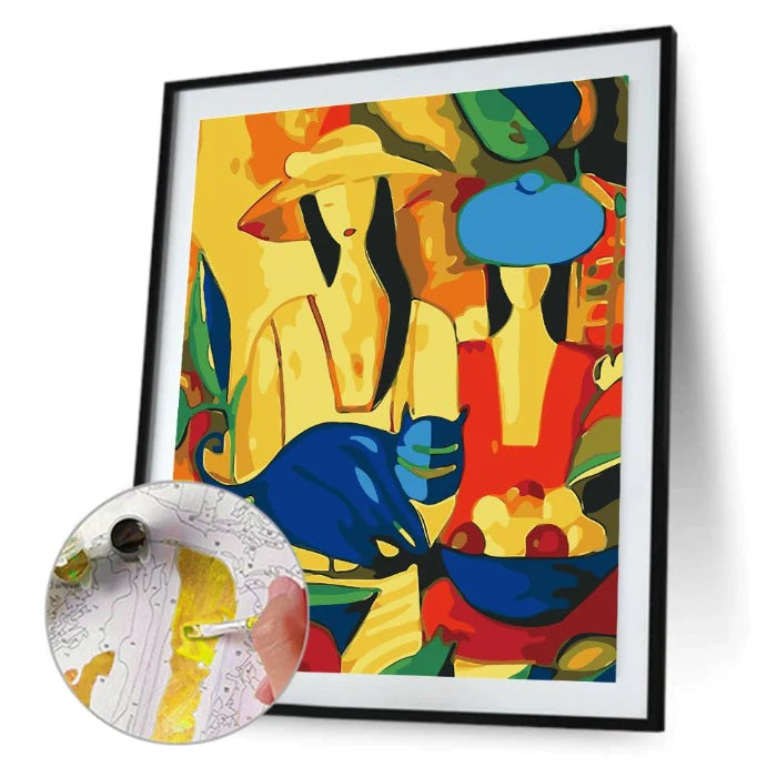 Paint By Numbers Kit - Colorful Woman