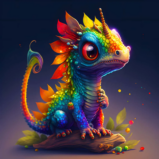 DIY Diamond Painting Kits - Young Dragon