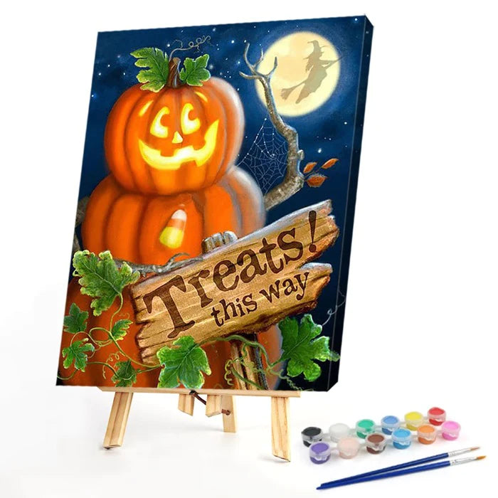 Paint By Numbers Kit - Halloween Pumpkin