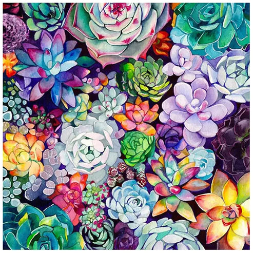 DIY 5D Diamond Painting Kit - Succulents