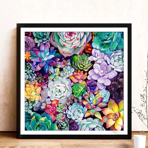 DIY 5D Diamond Painting Kit - Succulents