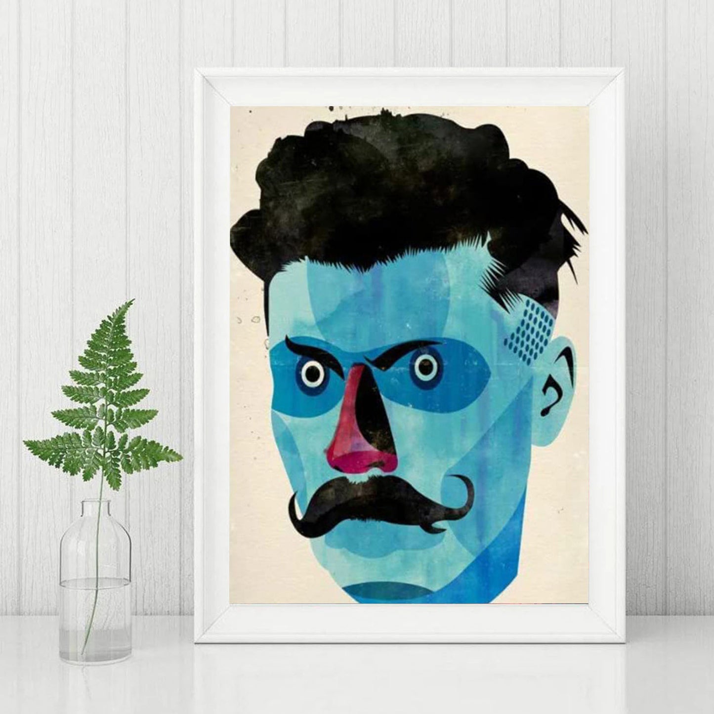 DIY Diamond Painting Kit - Blue Man's Head Painting